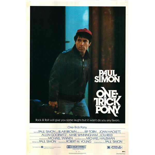 One-Trick Pony 1980 original vintage movie poster