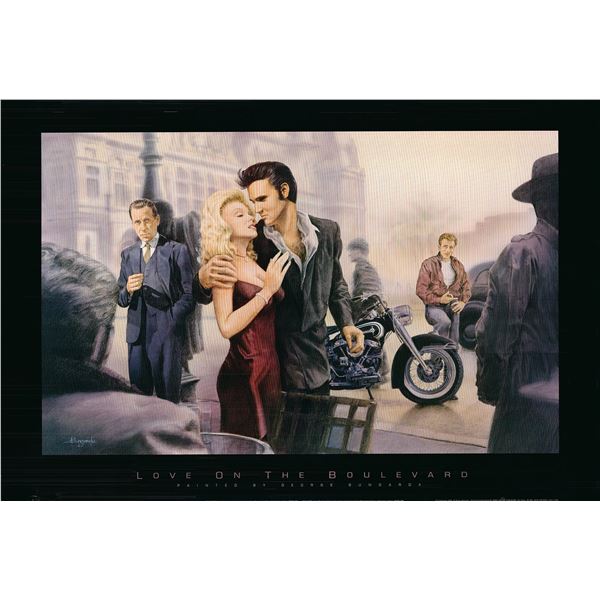 Love on the Boulevard 1993 original painting print poster