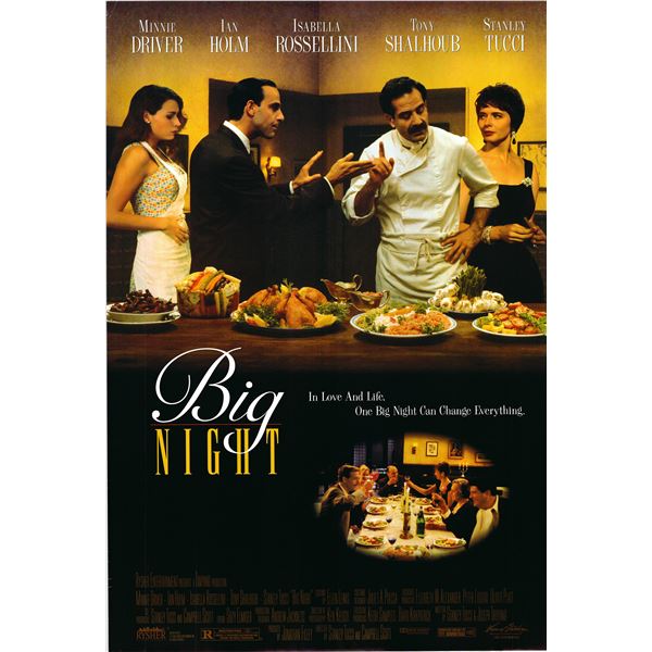 Big Night 1996 original one sheet poster