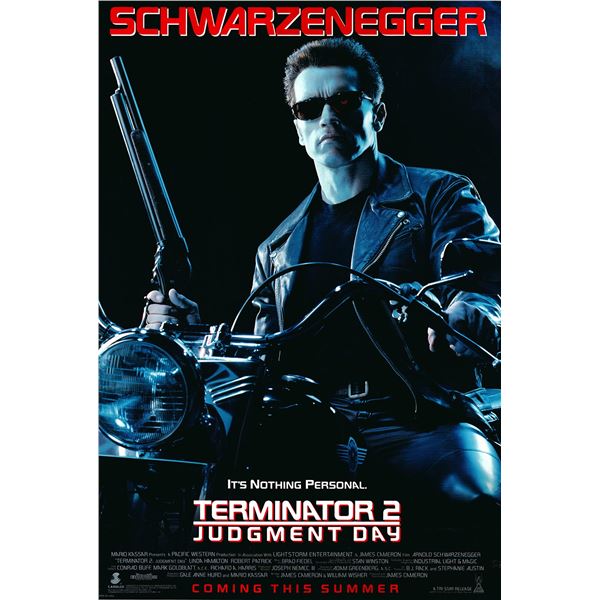 Terminator 2: Judgment Day 1991 original international one sheet movie poster