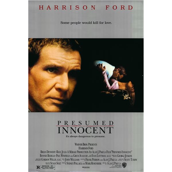 Presumed Innocent 1990 original movie poster