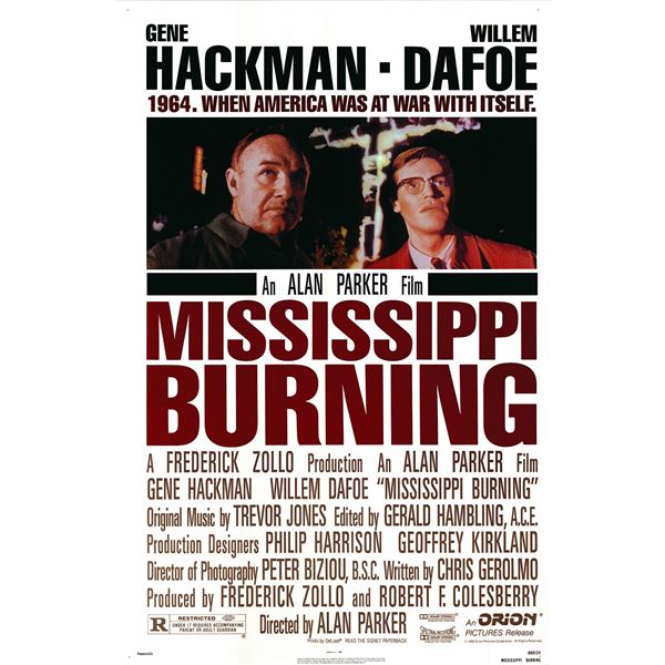 Mississippi Burning 1988 original one sheet movie poster