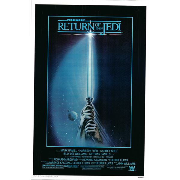 Return of the Jedi 1983 original vintage one sheet movie poster