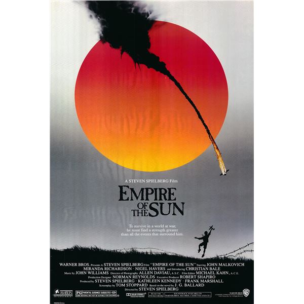 Empire of the Sun 1987 original one sheet movie poster