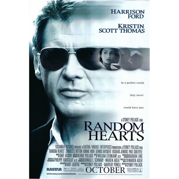 Random Hearts 1999 original one sheet movie poster