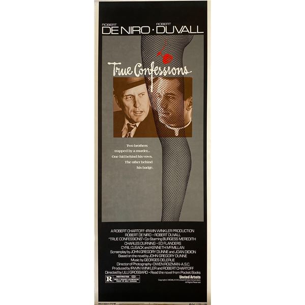 True Confessions 1981 original vintage insert card