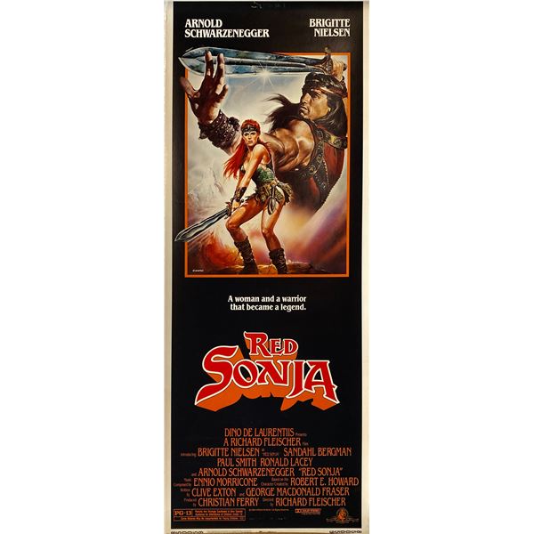Red Sonja 1985 original vintage insert card