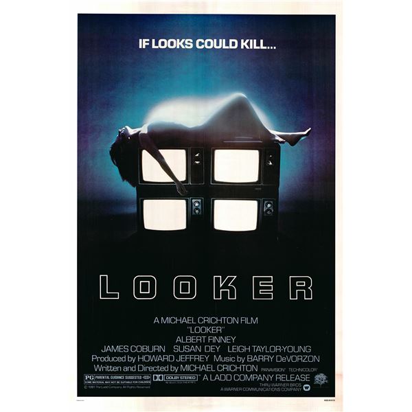 Looker 1981 original vintage one sheet movie poster