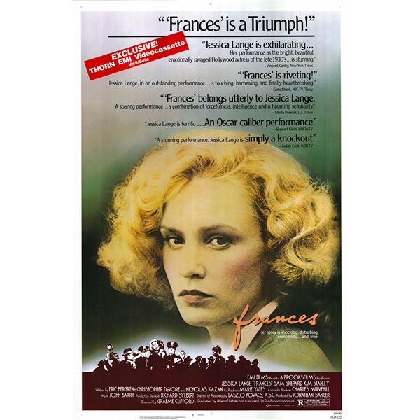 Frances 1982 original vintage one sheet poster