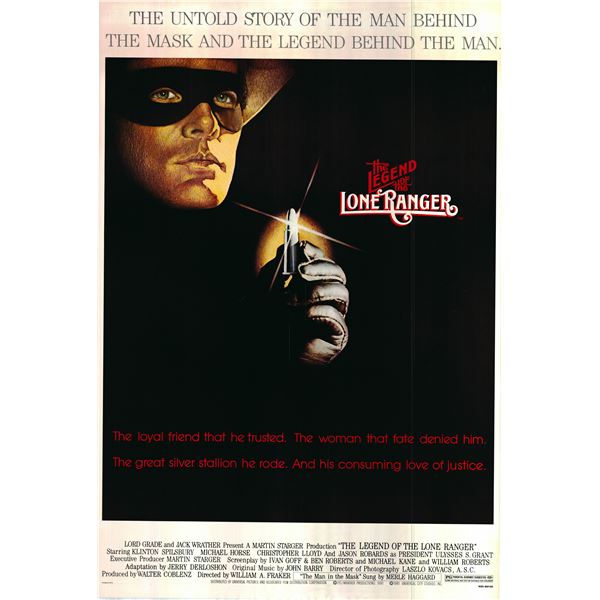 The Legend of the Lone Ranger 1980 original vintage one sheet poster