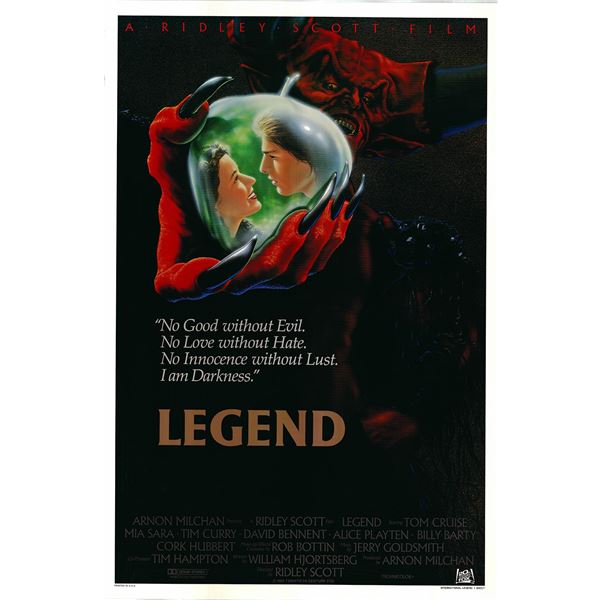 Legend 1986 original vintage international one sheet movie poster