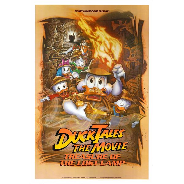 DuckTales the Movie: Treasure of the Lost Lamp 1990 original one sheet movie poster
