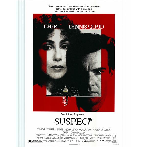 Suspect 1987 original vintage movie poster