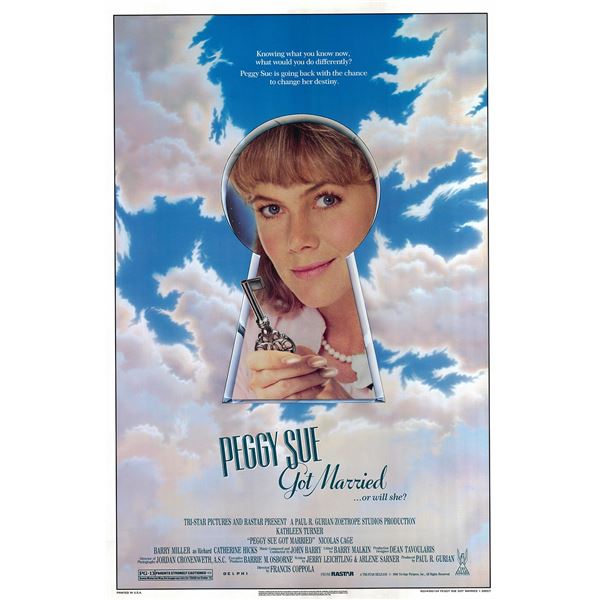 Peggy Sue Got Married 1986 original vintage one sheet movie poster