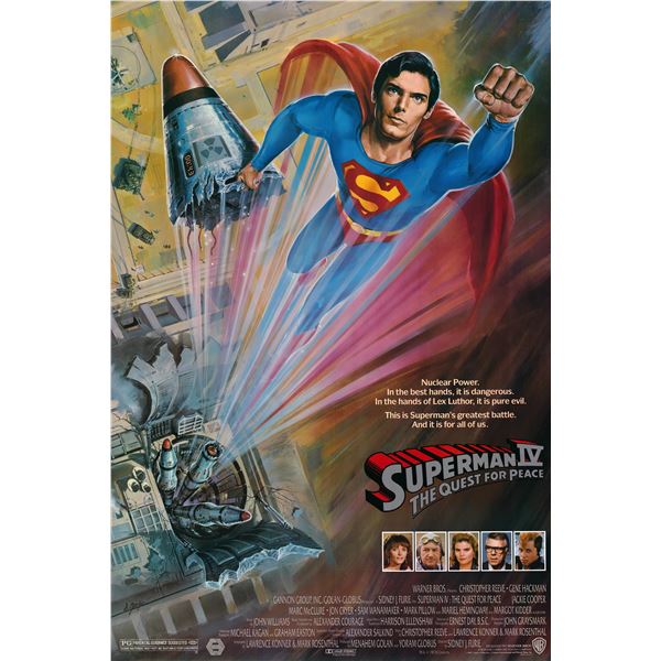Superman IV: The Quest for Peace 1987 original vintage movie poster
