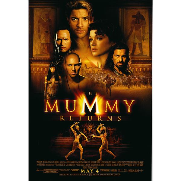 The Mummy Returns 2001 original one sheet movie poster