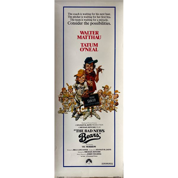 The Bad News Bears 1976 original vintage insert card