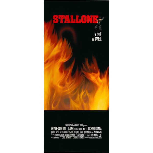 Rambo: First Blood Part II 1985 original vintage movie poster