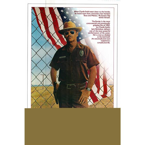 The Border 1982 original vintage one sheet poster