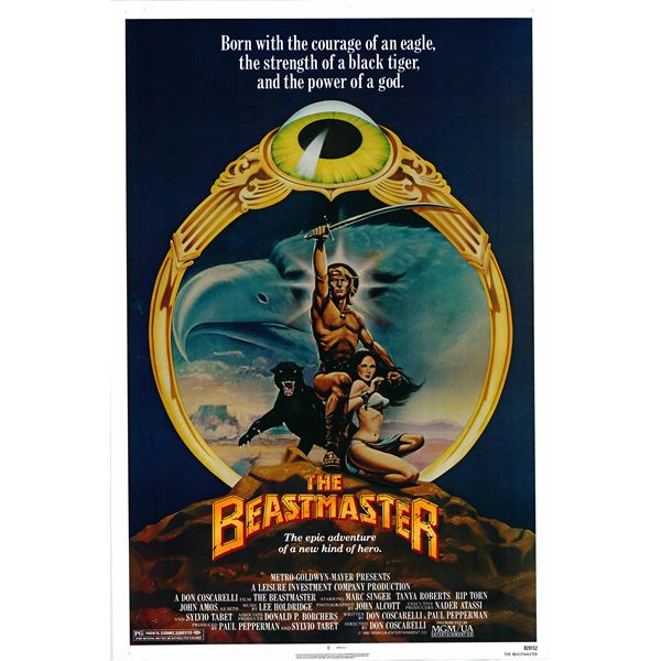 The Beastmaster 1982 original vintage movie poster