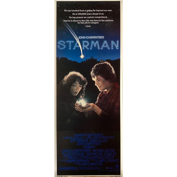 Starman 1984 original vintage insert card