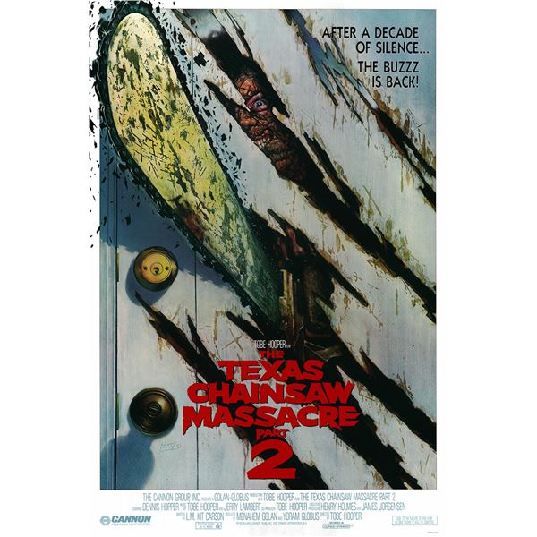 The Texas Chainsaw Massacre 2 1986 original one sheet movie poster