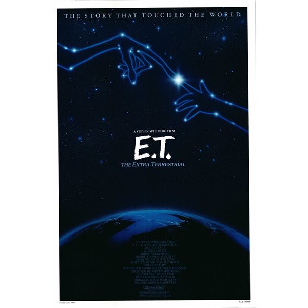 E.T. 1982 original vintage one sheet poster