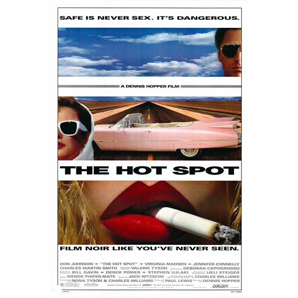 The Hot Spot 1990 original one sheet poster
