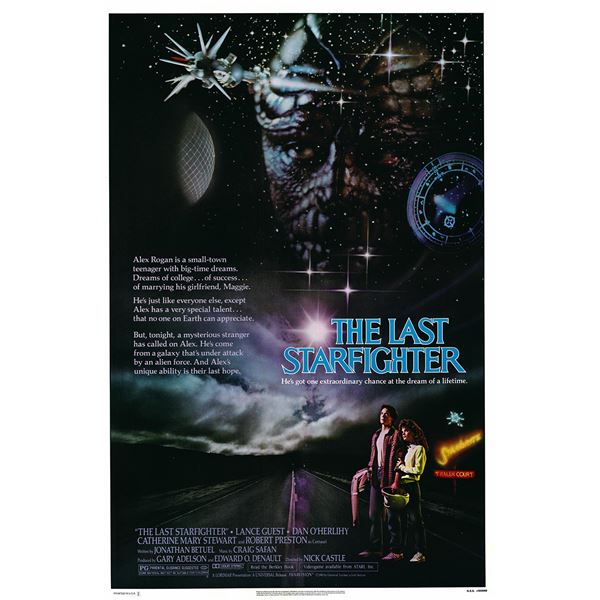 The Last Starfighter 1984 original one sheet movie poster