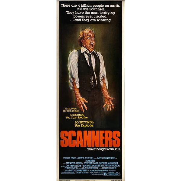 Scanners 1981 original vintage insert card