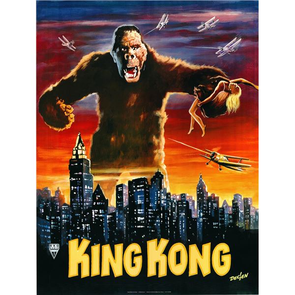 King Kong 1933 original German movie poster art