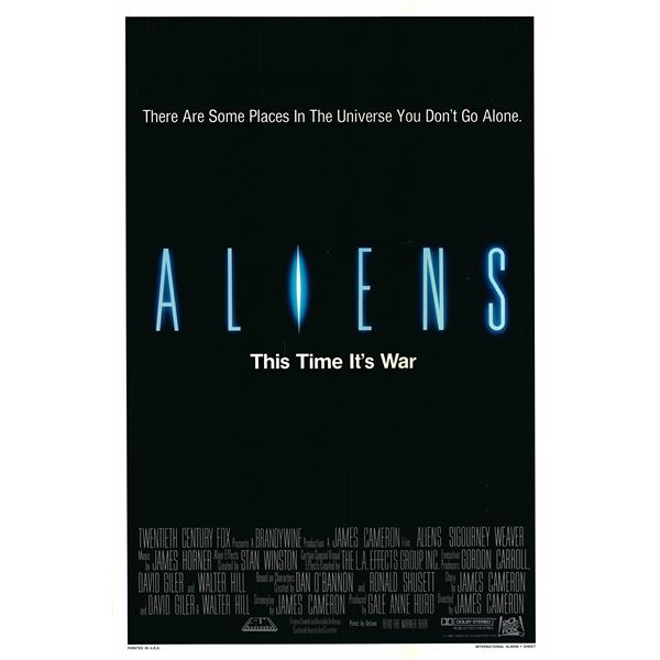Aliens 1986 original vintage one sheet poster