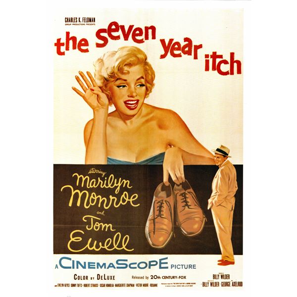 The Seven Year Itch 1955 original vintage movie poster