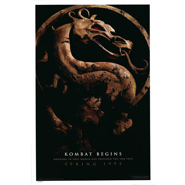 Mortal Kombat 1995 original movie poster