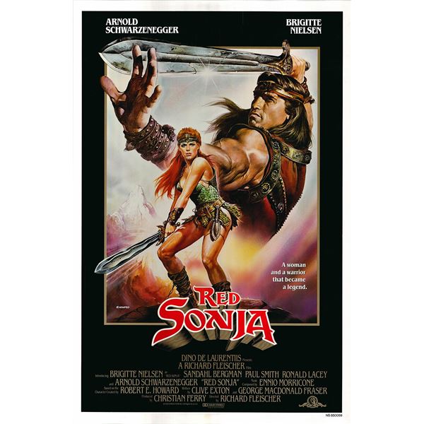 Red Sonia 1985 original vintage one sheet movie poster