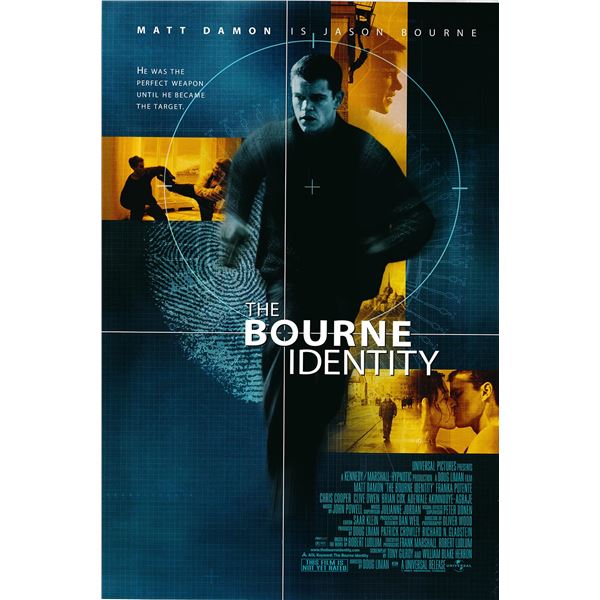 The Bourne Identity 2002 original advance movie poster