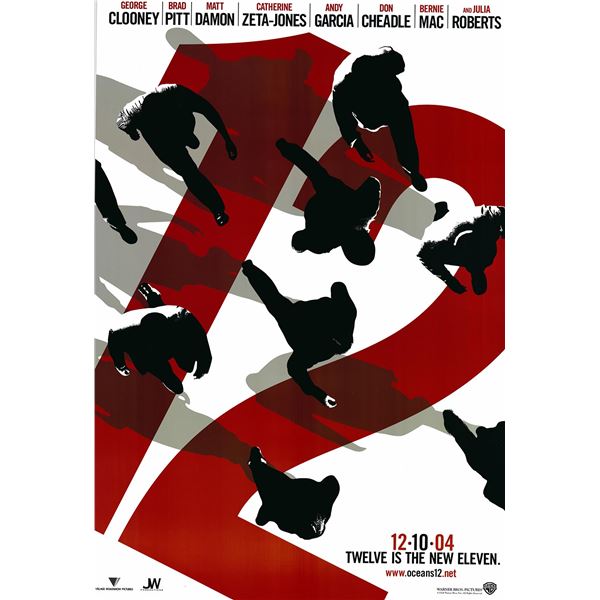 Oceans 12 2004 original one sheet movie poster