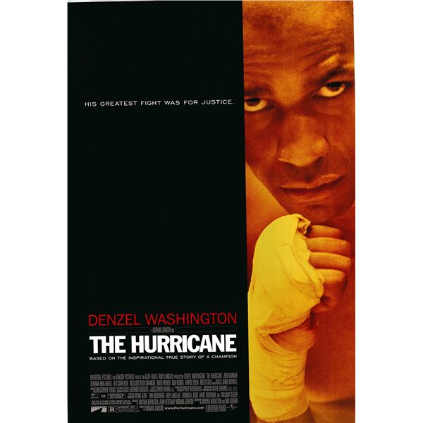 The Hurricane 1999 original one sheet movie poster