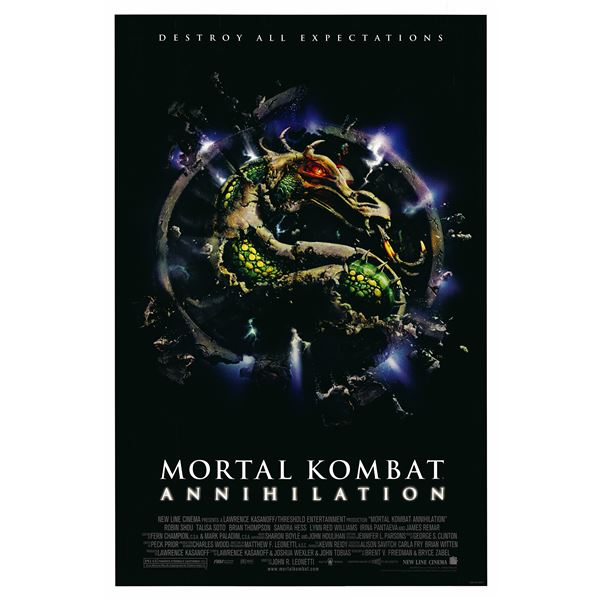 Mortal Kombat: Annihilation 1997 original movie poster