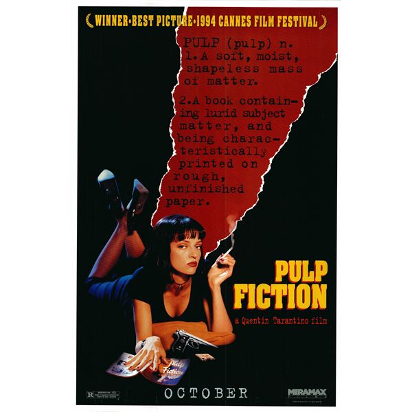 Pulp Fiction 1994 original movie poster