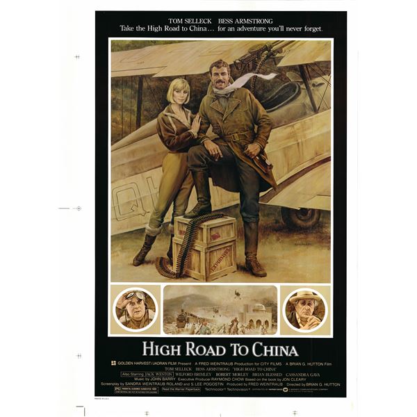 High Road to China 1983 original vintage movie poster