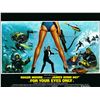 Image 1 : For Your Eyes Only 1981 original vintage British quad movie poster.