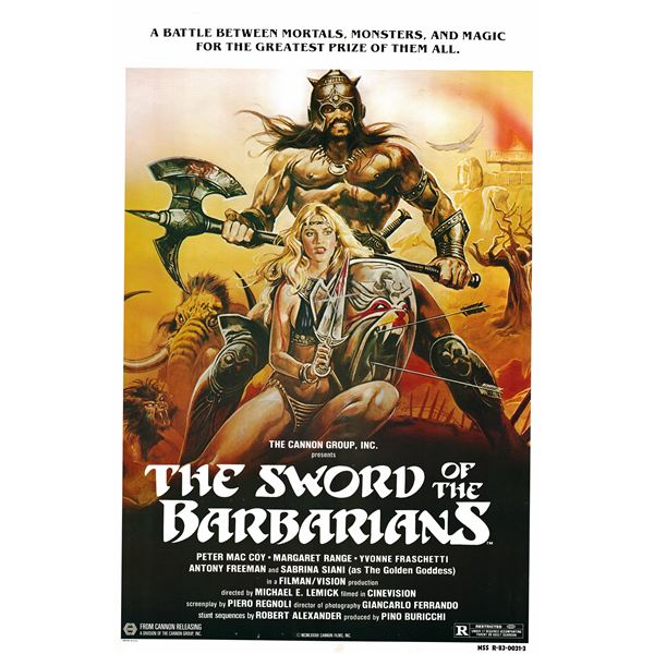 The Sword of the Barbarians 1983 original vintage movie poster