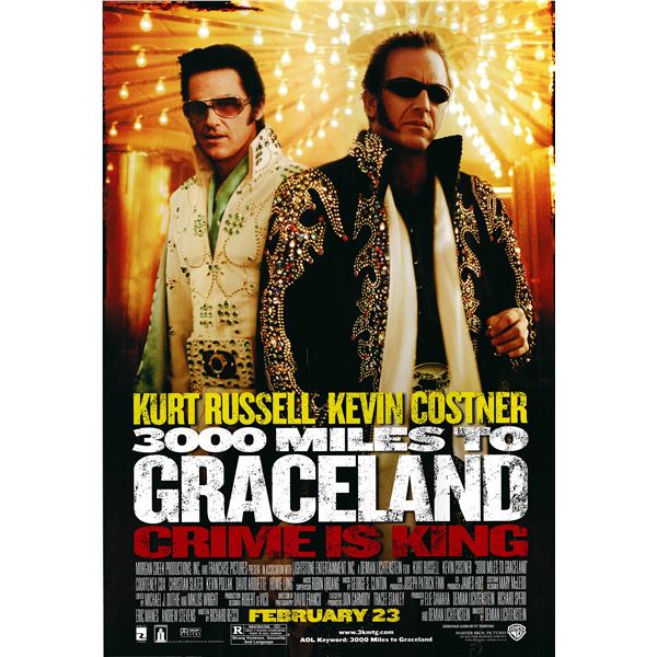3000 Miles to Graceland 2001 original one sheet movie poster