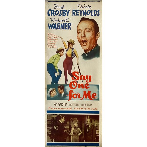 Say One For Me 1959 original vintage insert card