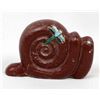Image 8 : Zuni Pipestone Snail Fetish by Clissa Martin