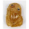 Image 8 : Zuni Carved Amber Frog Fetish by Ricky Laahty