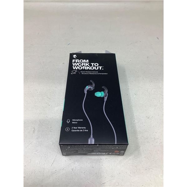 Sweat Resistant Multi Feature Headphones.