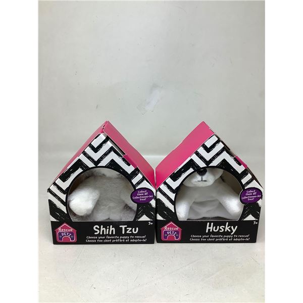 Rescue Pets Collectable Pets - Husky & Shih Tzu