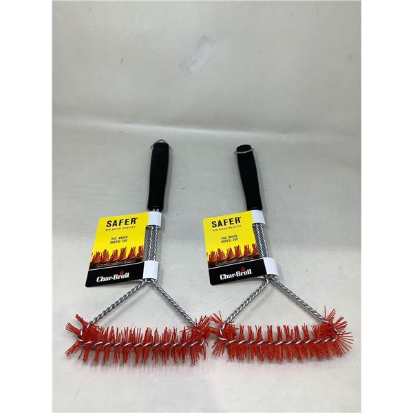 Lot of 2   Char Broil 360 Red Nylon BBQ Brush